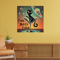 Atomic Futuristic Cosmic Black Cat Cocktails