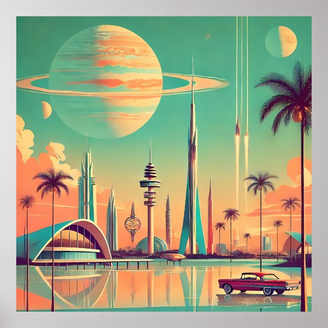 Atomic Futuristic New Florida Poster (Front)