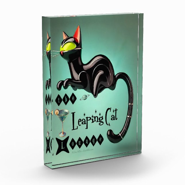Atomic Futuristic The Leaping Cat Lounge Photo Block (Left)