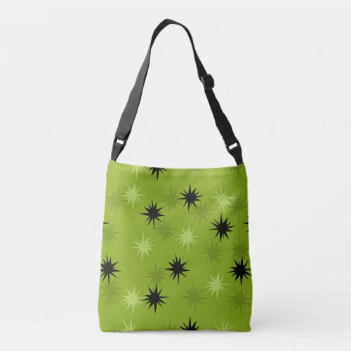 Atomic Green Starbursts Cross Body Bag