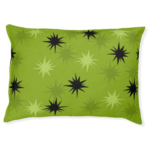 Atomic Green Starbursts Dog Bed