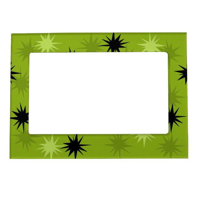 Atomic Green Starbursts Magnetic Frame (Front)