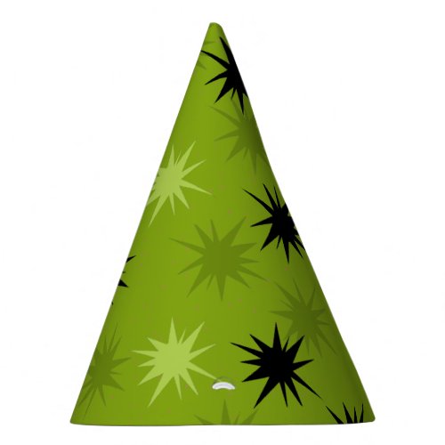 Atomic Green Starbursts Party Hats