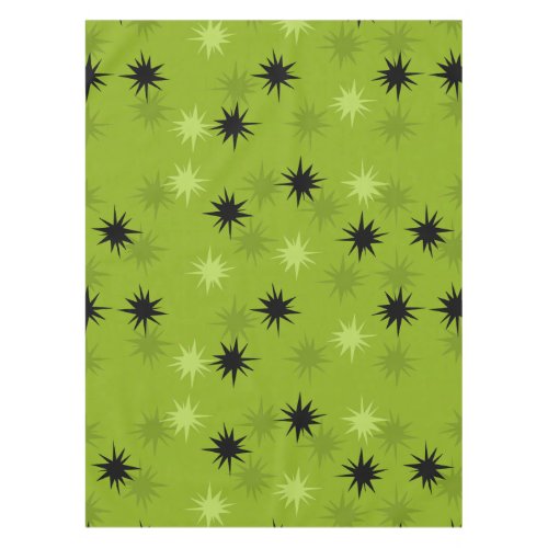 Atomic Green Starbursts Tablecloth