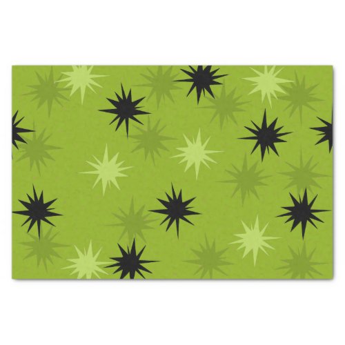 Atomic Green Starbursts Tissue Paper