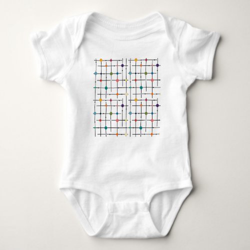 Atomic Grid  Baby Bodysuit