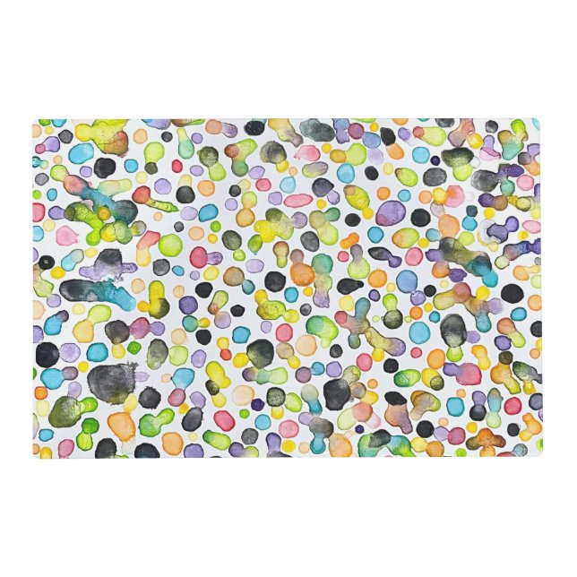 Atomic Gumdrops Laminated Placemat (Front)