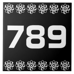 Atomic House Number Tile