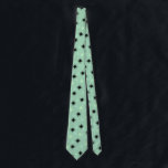 Atomic Jade and Mint Starbursts Tie<br><div class="desc">This Atomic Jade and Mint Starbursts Tie has all of the mid century modern fun of your grandma’s kitchen, minus the sticky linoleum. The kitschy design features a jade background with gold speckles and randomly placed starbursts in black, jade, and mint. This vintage inspired pattern is mod enough to be...</div>