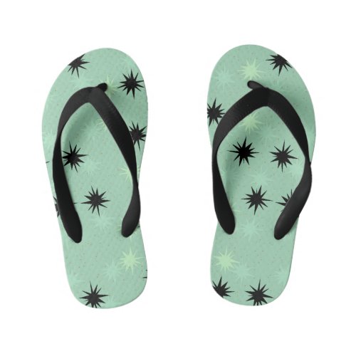 Atomic Jade Starbursts Flip Flops