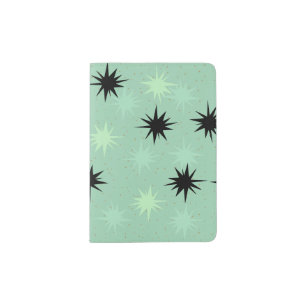 Atomic Jade Starbursts Passport Holder