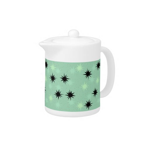 Atomic Jade Starbursts Tea Pot