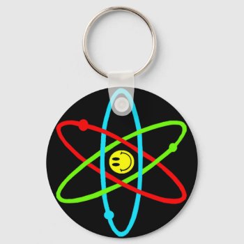 Atomic Keychain by zortmeister at Zazzle