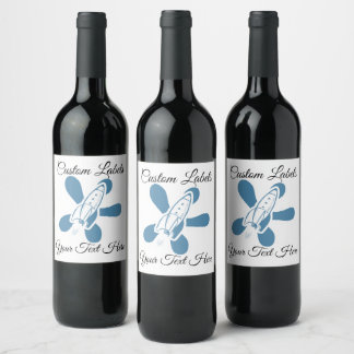 Atomic Kitchen - Retro Splat Rocket Wine Label