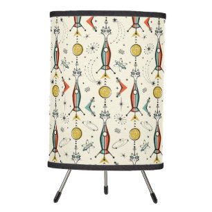 Atomic Kitty Rockets ©studioxtine Tripod Lamp