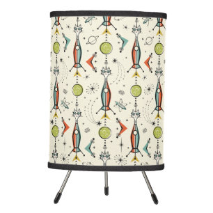 Atomic Kitty Rockets ©studioxtine Tripod Lamp