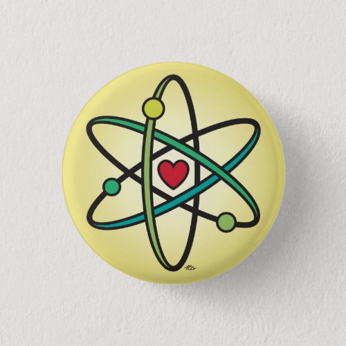 Atomic Love Pinback Button