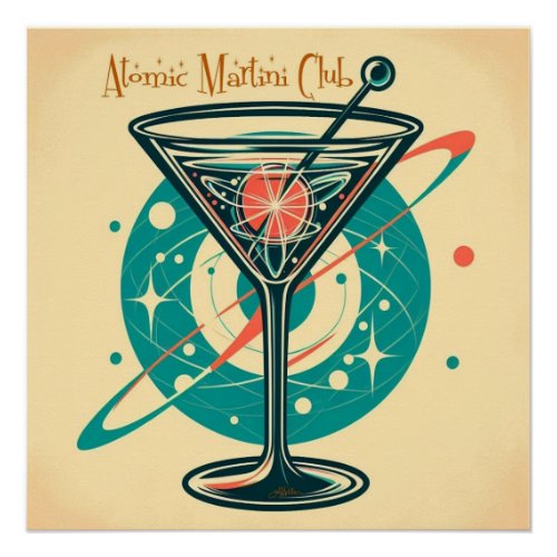Atomic Martini Club Poster