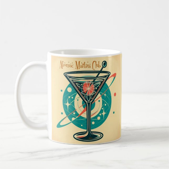 Atomic Martini Club Space Age Coffee Mug (Left)