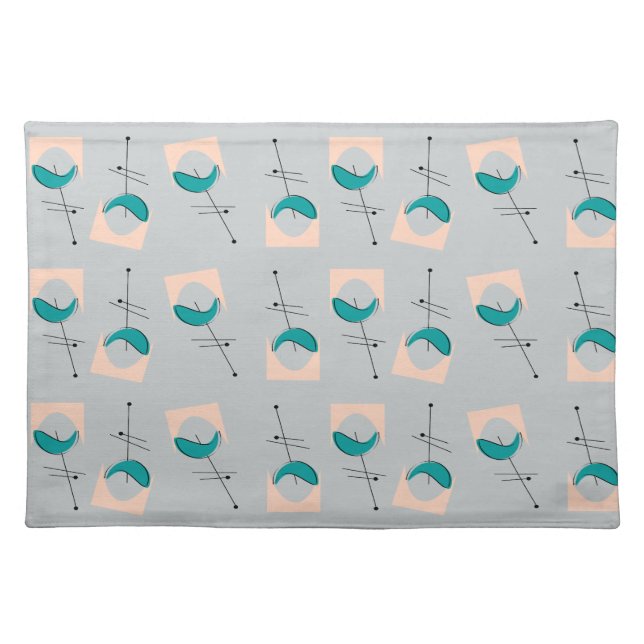 Atomic Mid-Century Abstract Placemats #34 (Front)