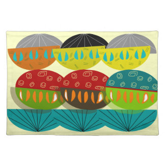 Atomic Mid-Century Abstract Placemats #881