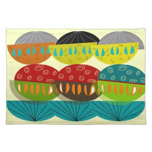 Atomic Mid_Century Abstract Placemats 881