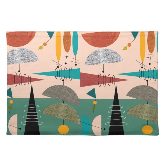 Atomic Mid-Century Abstract Placemats #89 (Front)