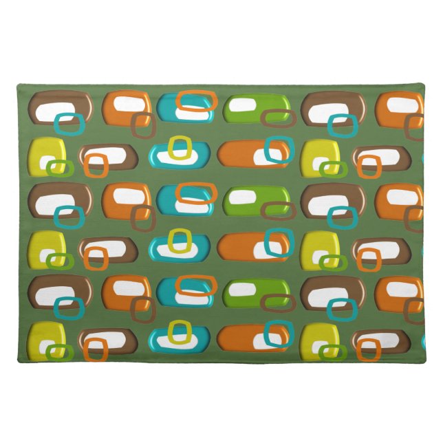 Atomic Mid-Century Abstract Placemats #96 (Front)