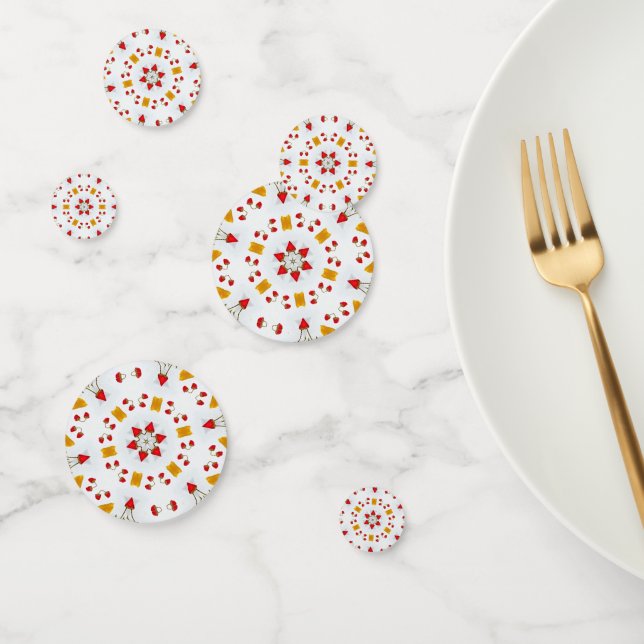 Atomic Mid Century Flower Vintage Confetti (Group)