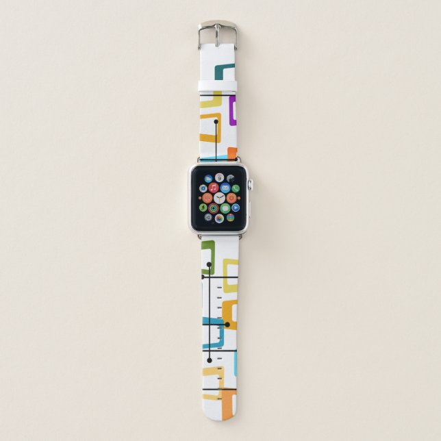 Atomic Mid-Century Modern Apple Watch Band (Front)