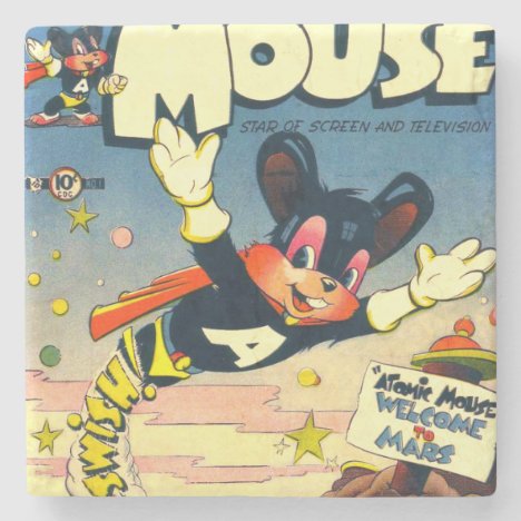 Atomic Mouse No.1 Stone Coaster