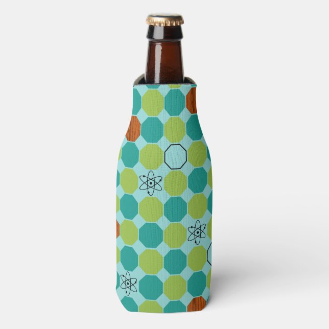 Atomic Octagons Bottle Cooler (Bottle Front)
