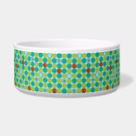 Atomic Octagons Ceramic Pet Bowl<br><div class="desc">Octagons—they’re not just for Stop signs anymore! This Atomic Octagons Ceramic Pet Bowl features alternating green and teal octagons on a light blue background. But if you’re thinking, “That doesn’t sound very atomic, ” hold on to your space helmet because there’s more. This, kitschy, mid century modern design also features...</div>
