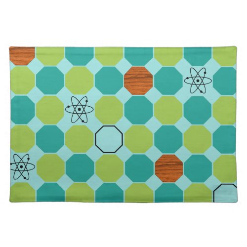 Atomic Octagons Cloth Placemat