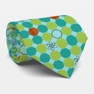 Atomic Octagons Tie