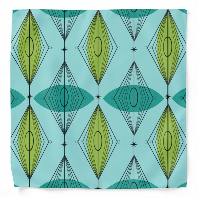 Atomic Ogee and Starbursts Bandana (Front)