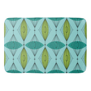 Atomic Ogee and Starbursts Bath Mat