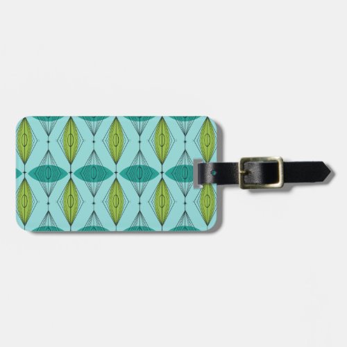 Atomic Ogee and Starbursts Luggage Tag
