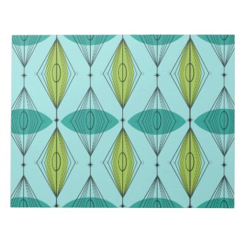 Atomic Ogee And Starbursts Notepad by StrangeLittleOnion at Zazzle