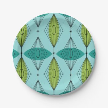 Atomic Ogee And Starbursts Paper Plates by StrangeLittleOnion at Zazzle