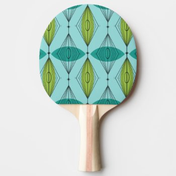 Atomic Ogee And Starbursts Ping Pong Paddle by StrangeLittleOnion at Zazzle