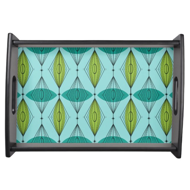 Atomic Ogee and Starbursts Serving Tray (Front)
