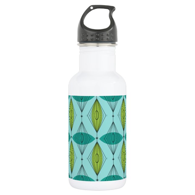 Atomic Ogee and Starbursts Water Bottle (Front)