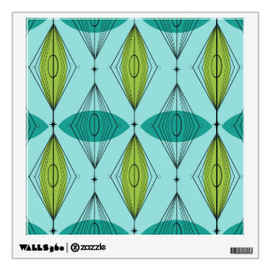 Atomic Ogee & Starbursts Wall Decal