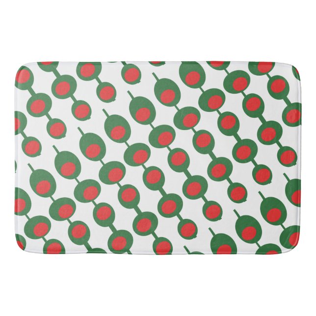 Atomic Olives Mid Century Pattern Bath Mat (Front)