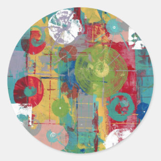 Atomic Orbital Classic Round Sticker