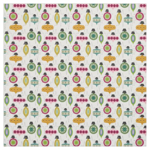 Atomic Ornaments  Fabric