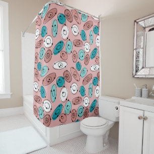Atomic Ovals Shower Curtain