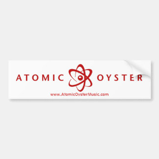Atomic Oyster (alt logo) bumper sticker (red)
