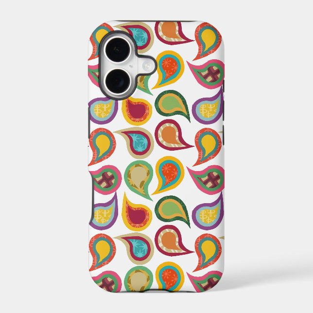 Atomic Paisleys  Iphone Case (Back)